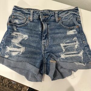 American eagle ripped jean shorts size 2
